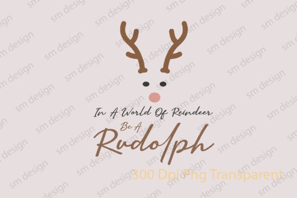 Boho Christmas Reindeer SVG Rudolph for Crafts and Graphics