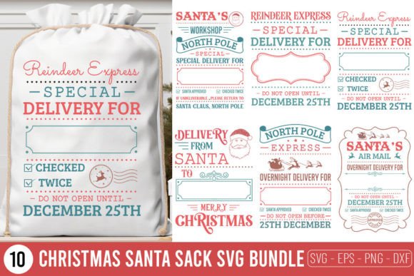 Christmas Santa Sack SVG Bundle: A Must-Have for Creative Crafts