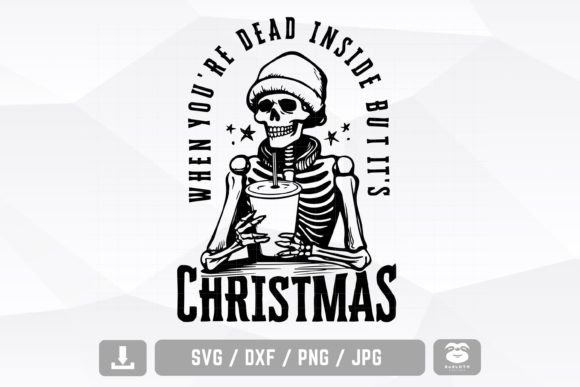 Dead Inside but It's Christmas: A Unique SVG Design