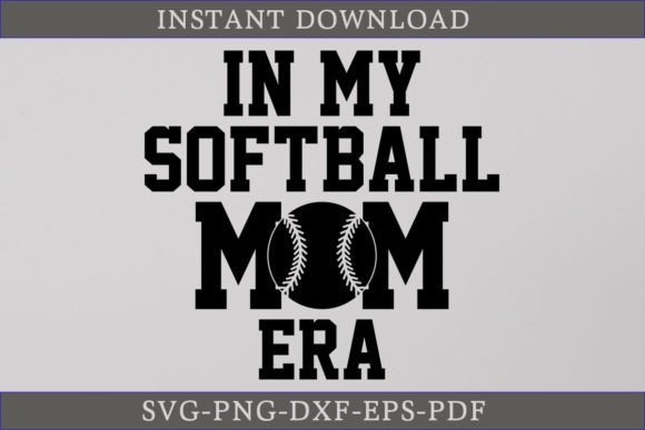 In My Softball Mom Era Retro SVG: A Crafty Graphic Gem
