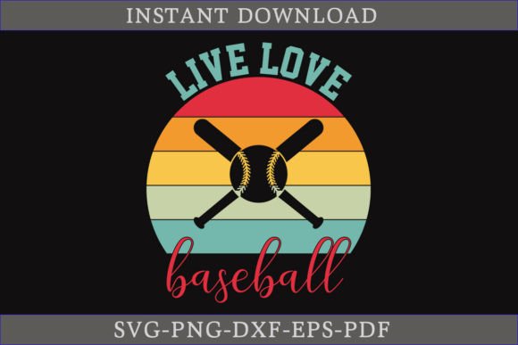 Live Love Baseball Vintage SVG: Perfect for Local Crafts