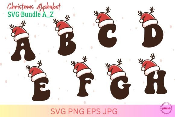 Review: A-Z Christmas Alphabet SVG Bundle for Creative Graphics