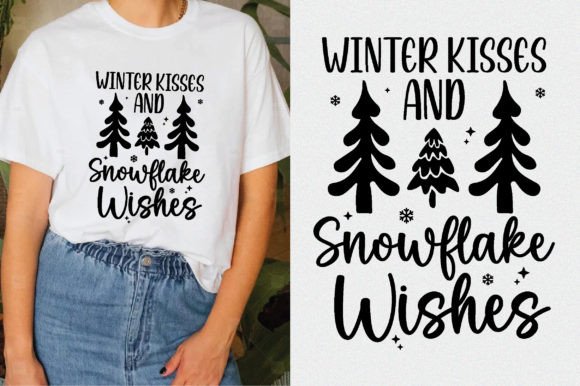 Winter Kisses and Snowflake Wishes Svg: A Graphics Gem for Crafts
